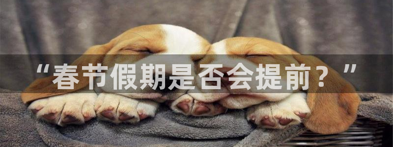 美狮贵宾会注册入口：“春节假期是否会提前？”