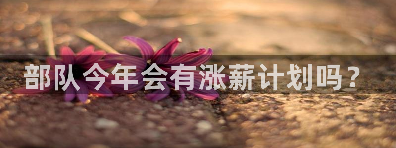 美狮贵宾会平台管网入口：部队今年会有涨薪计划吗？