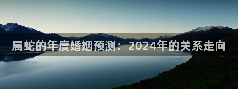 美狮贵宾会代理注册官网入口：属蛇的年度婚姻预测：2024年的关系走向
