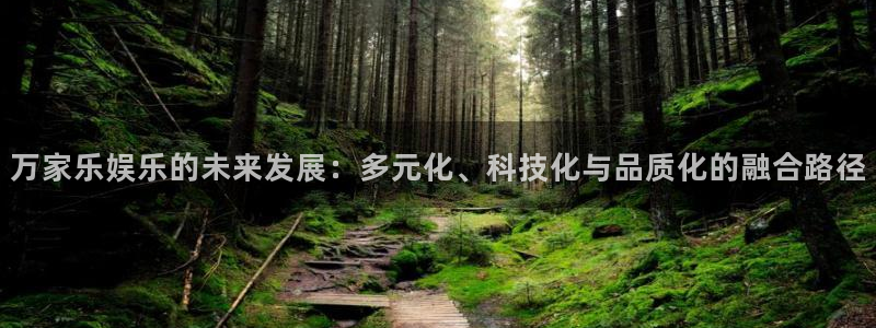 美狮贵宾会下载二维码：万家乐娱乐的未来发展：多元化、科技化与品质化的融合路径
