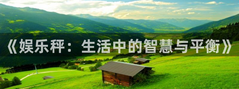 美狮贵宾会注册官网入口：《娱乐秤：生活中的智慧与平衡》